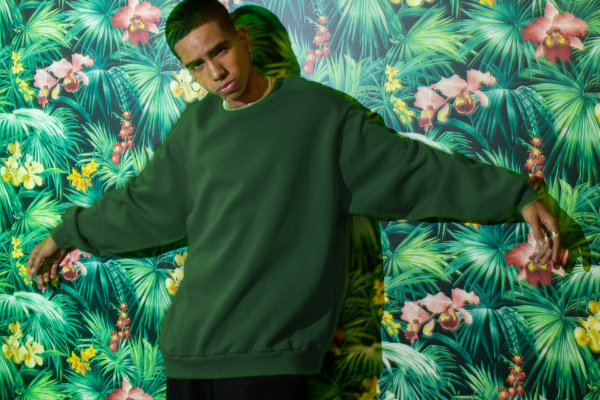 Heavyweight Oversized Sweatshirts - Bottle Green