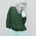 Heavyweight Oversized Sweatshirts – Bottle Green