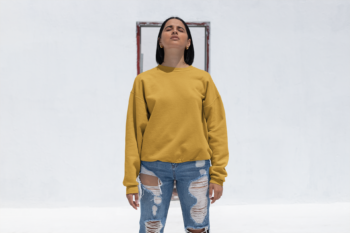 Unisex Sweatshirt – Mustred yellow