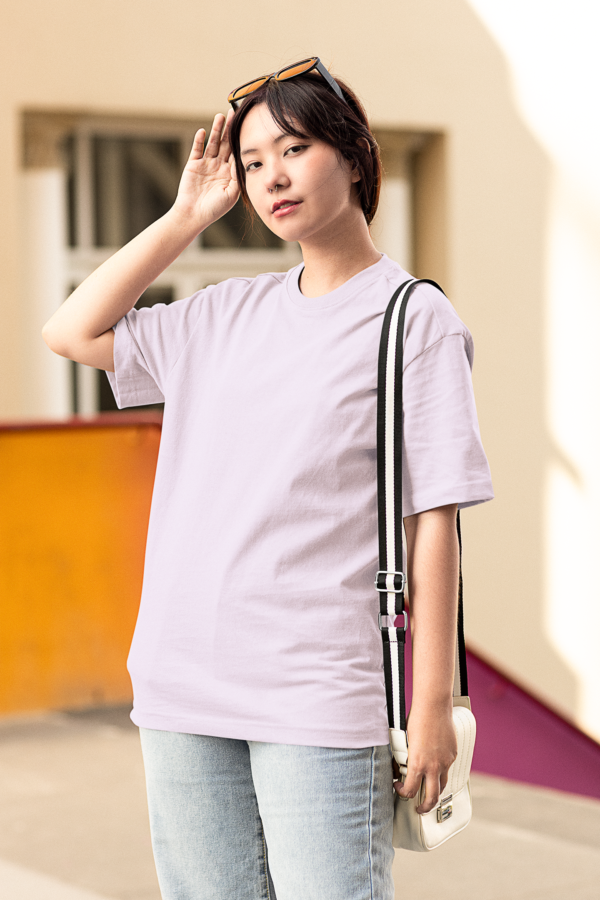 Unisex Premium Oversized T-Shirt - Light Baby Pink