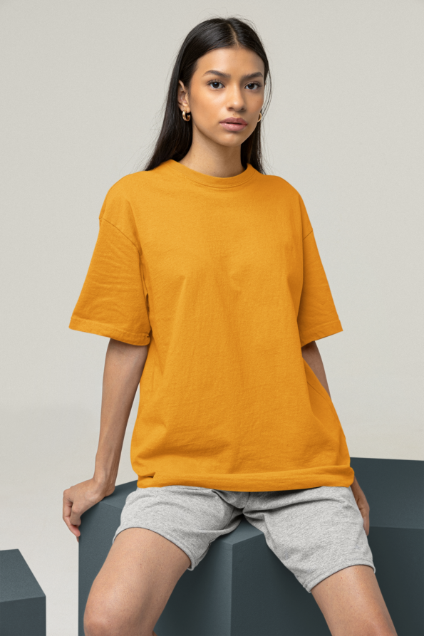 Unisex Premium Heavy Oversized T-Shirt - Golden Yellow