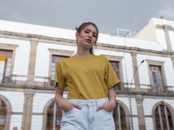 Unisex Premium Heavy Oversized T-Shirt - Mustard Yellow