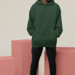 Heavyweight Oversized Hooded Sweatshirt – Bottle Green