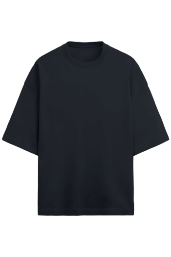 Unisex Terry Oversized T-Shirt Navy Blue