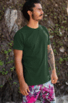 Bottle green Short sleeve t-shirt for men
