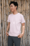 Light Pink Short sleeve t-shirt for men (3)
