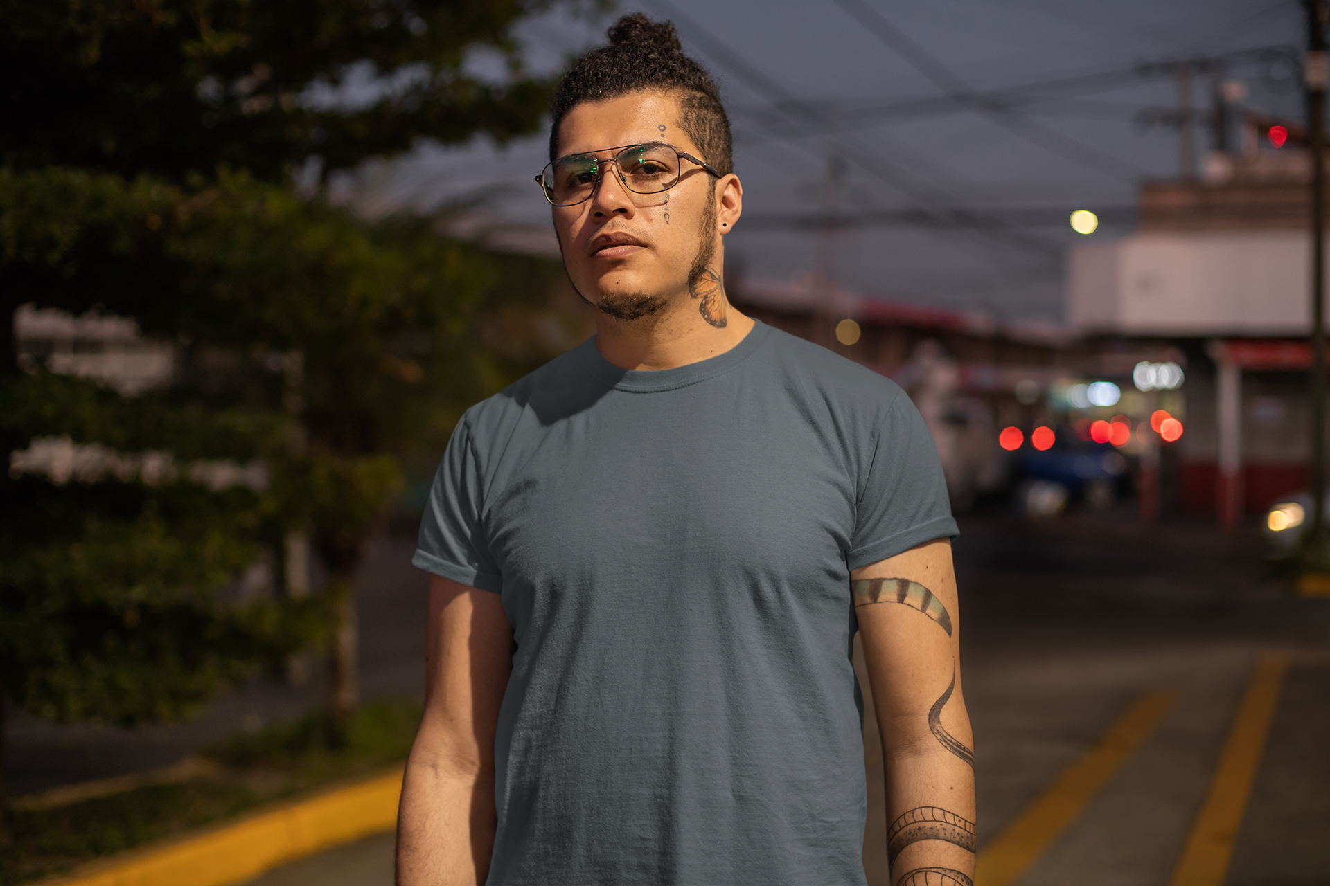 Steel Grey Short sleeve t-shirt for men by fabveda Steel Grey Short sleeve t-shirt for men