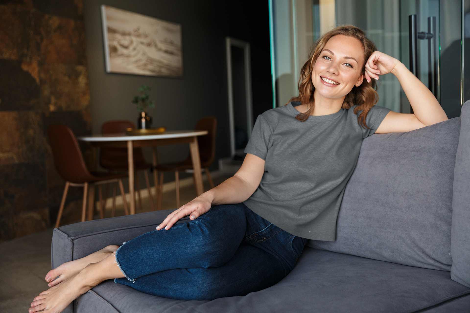 Steel Grey Short sleeve t-shirt for women Steel Grey Short sleeve t-shirt for women