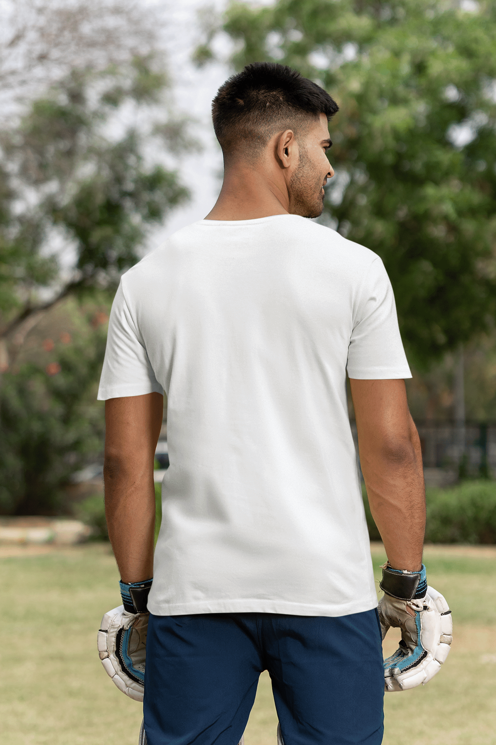 White Short sleeve t-shirt for men (2) White Short sleeve t-shirt for men