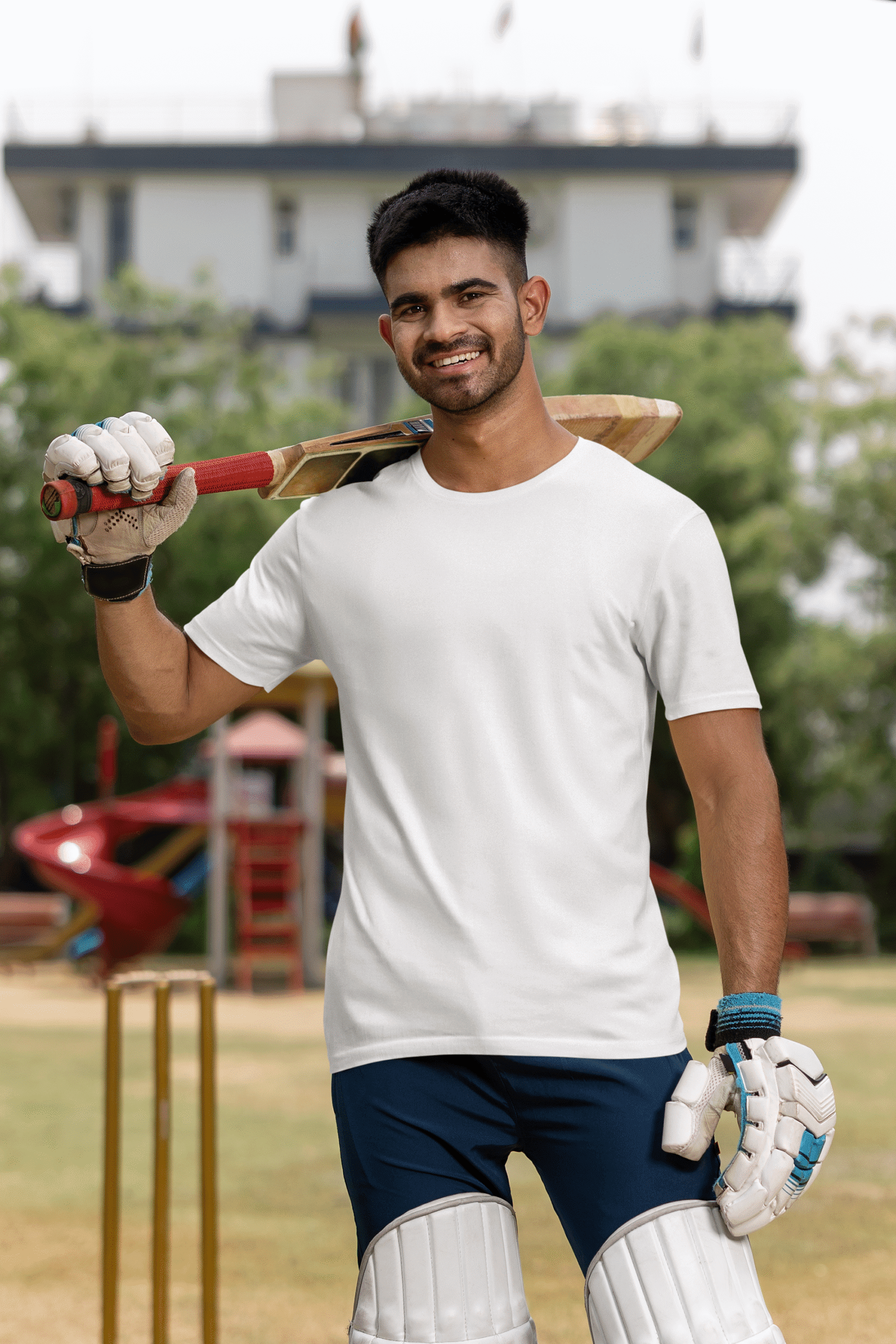 White Short sleeve t-shirt for men by_fabveda White Short sleeve t-shirt for men