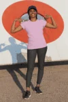 Light Pink Short sleeve t-shirt for women