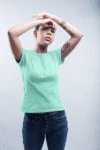 Mint Short sleeve t-shirt for women (2)