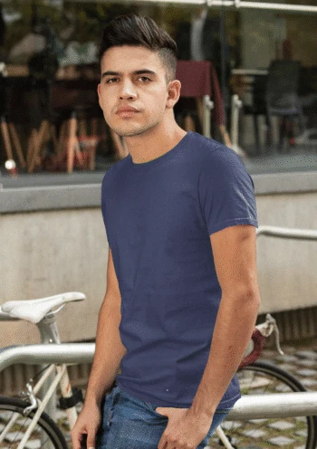 Navy Blue Short sleeve t-shirt for men