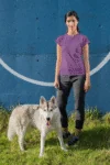 Purple Short sleeve t-shirt for women (3)