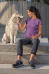 Purple Short sleeve t-shirt for women (3)