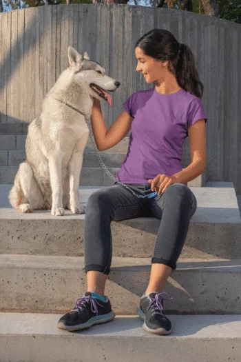 Purple Short sleeve t-shirt for women (4)