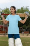 Sky Blue Short sleeve t-shirt for women (2)