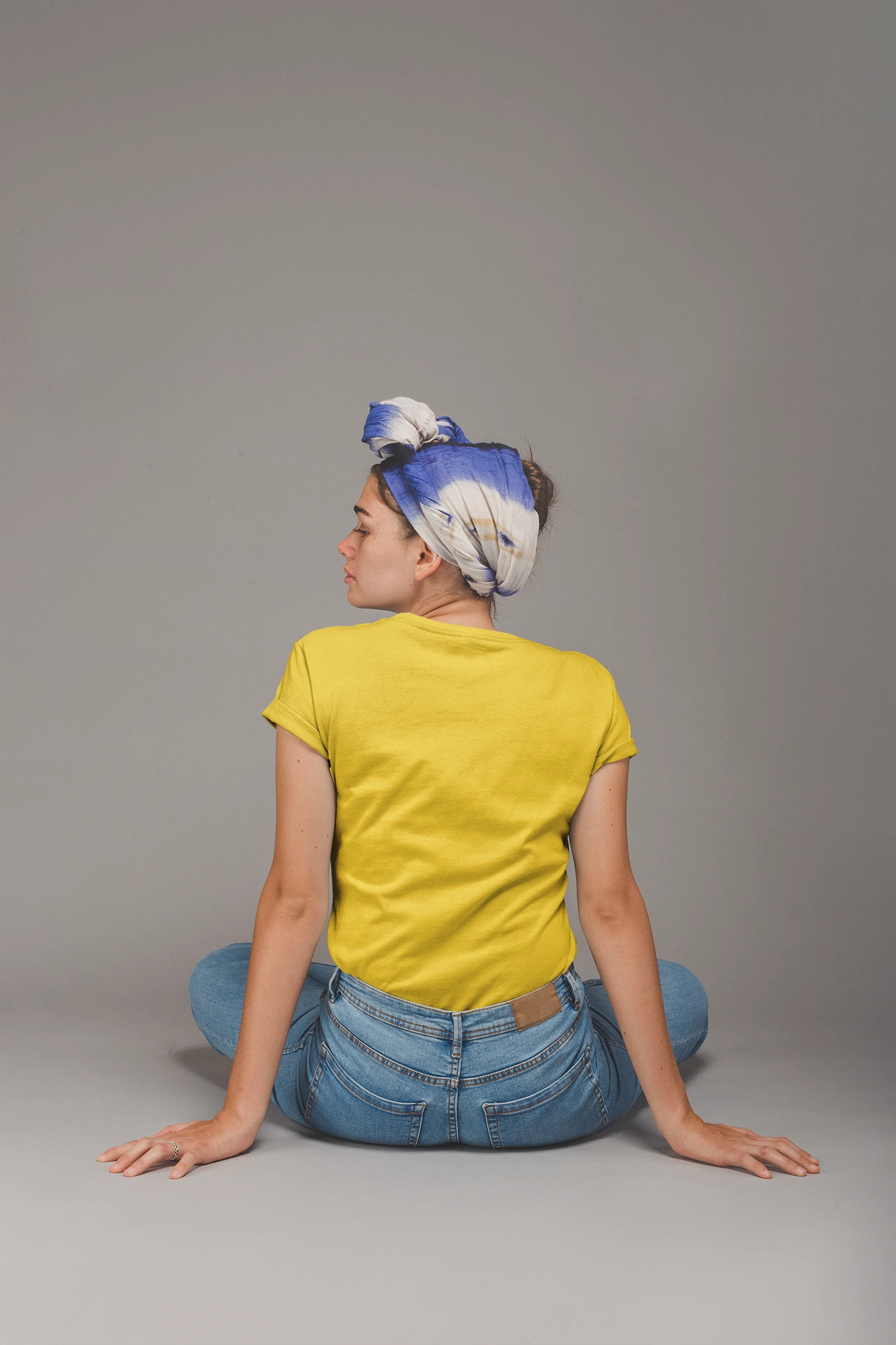 Yellow Short sleeve t-shirt for women (3)