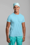 Baby Blue Short sleeve t-shirt for men (2)