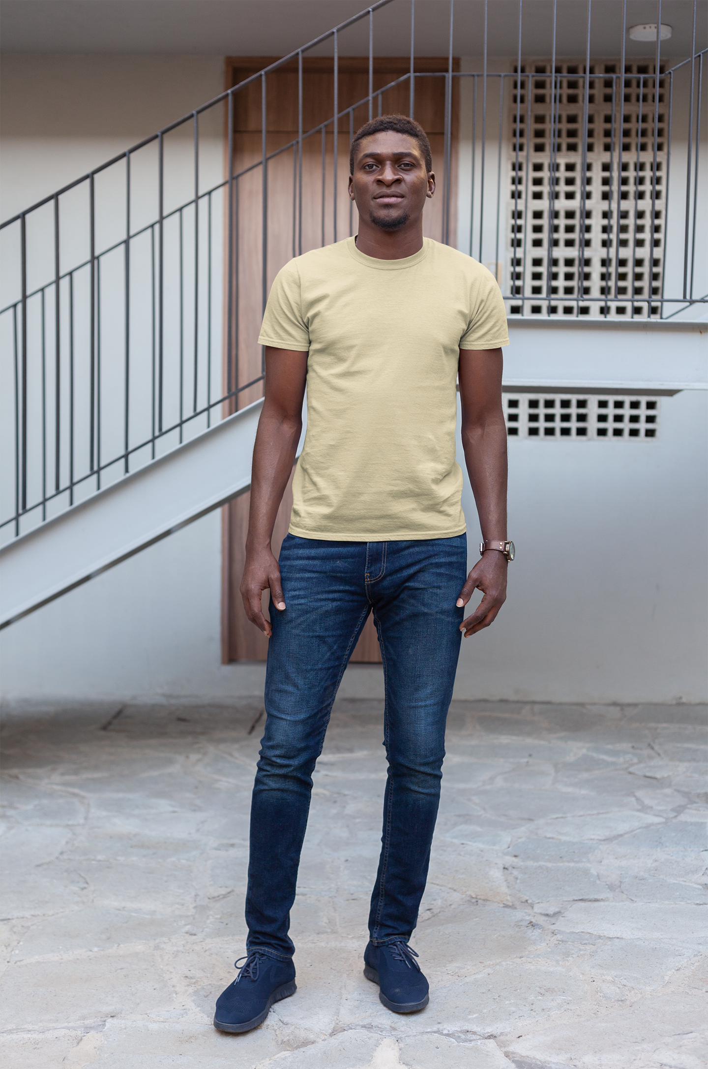 Beige Short sleeve t-shirt for men Beige Short sleeve t-shirt for men