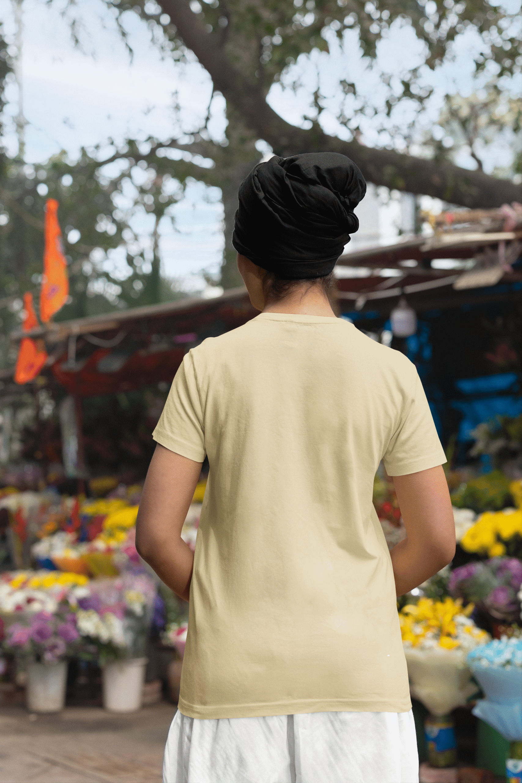 Beige Short sleeve t-shirt for women (2) Beige Short sleeve t-shirt for women