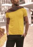 Mustard Yellow Short sleeve t-shirt for men