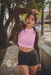 baby pink - baby tee