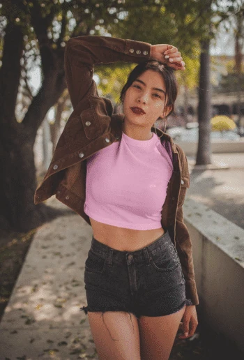 baby pink - baby tee
