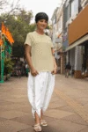 Beige Short sleeve t-shirt for women