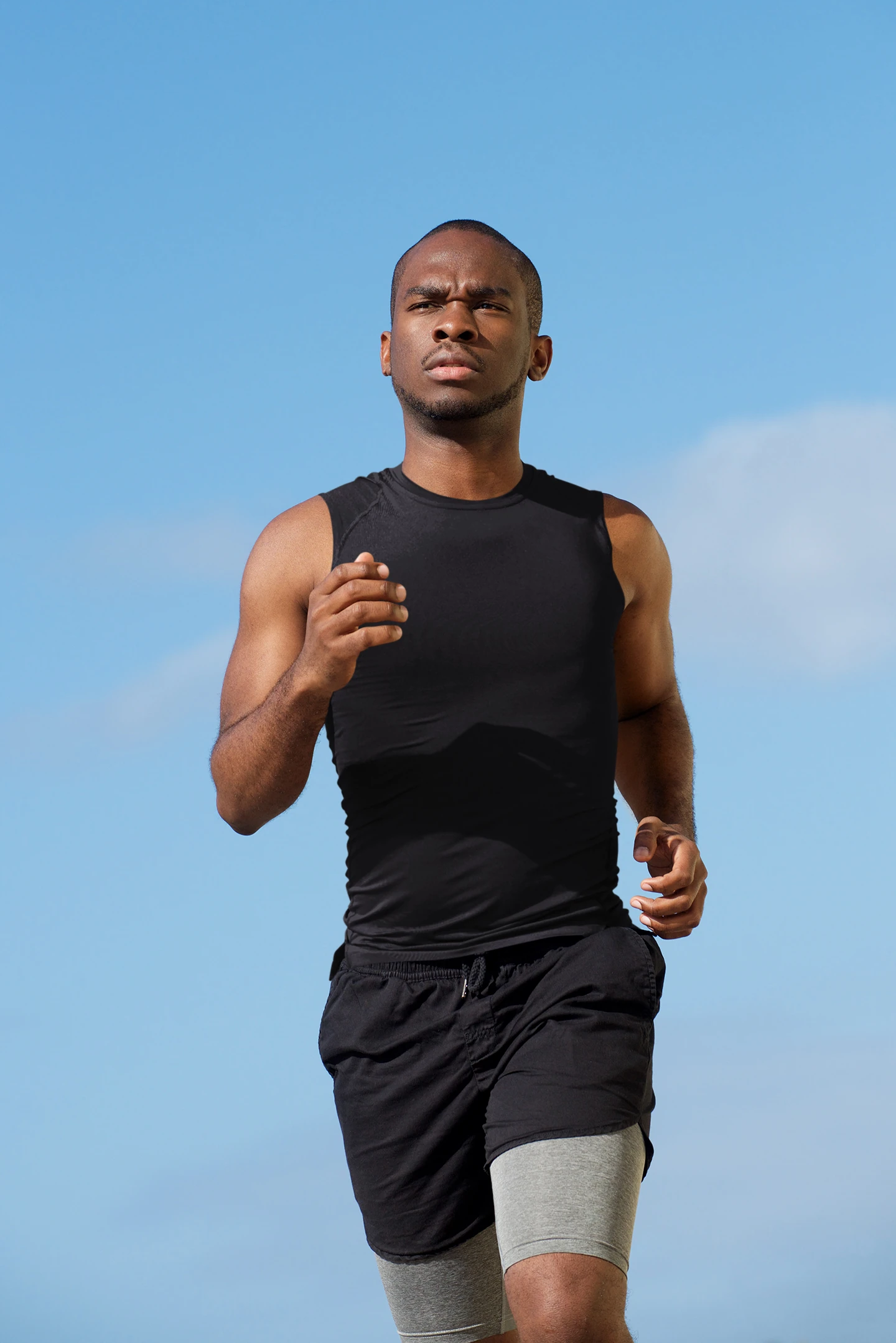 Black Men's Sleeveless T-Shirt