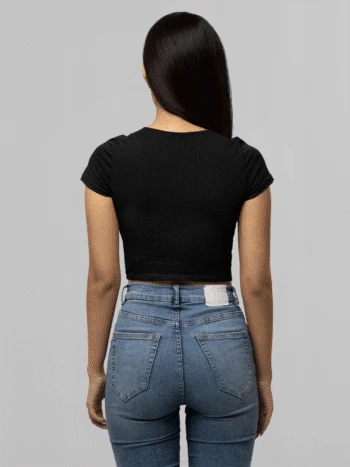 black - baby tee