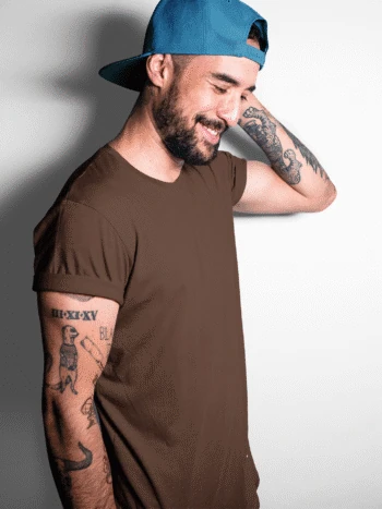 Coffee Brown Short sleeve t-shirt for men