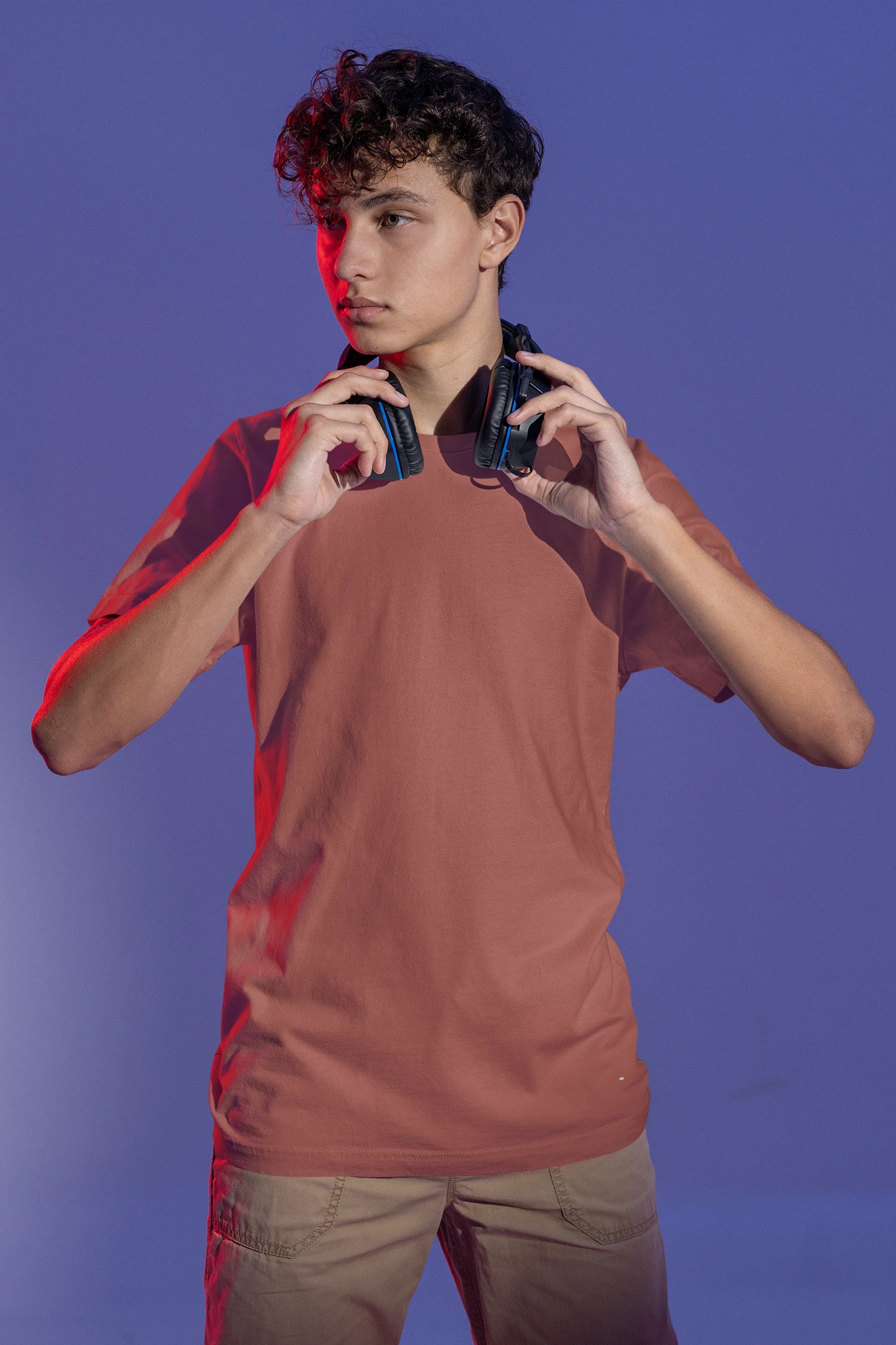 Copper Short sleeve t-shirt for men (3)