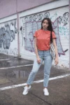 Coral Short sleeve t-shirt for women (4)