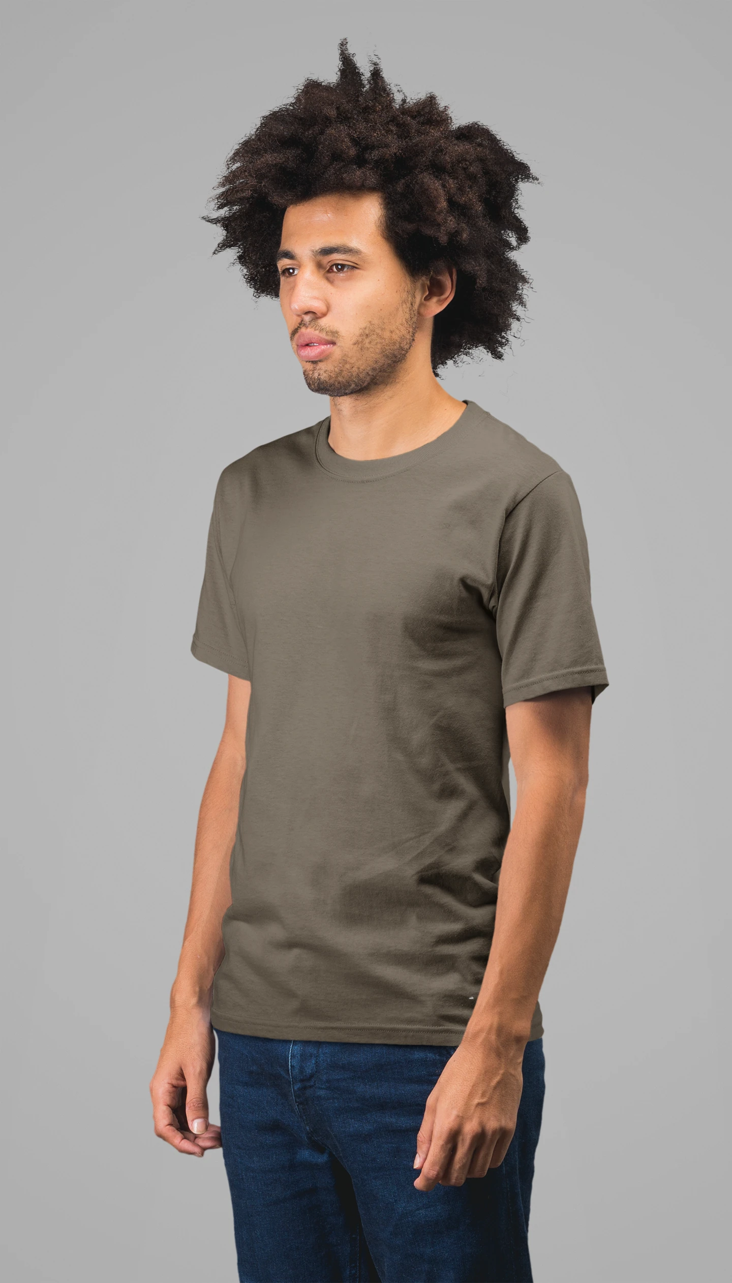 Olive Green Short sleeve t-shirt for men