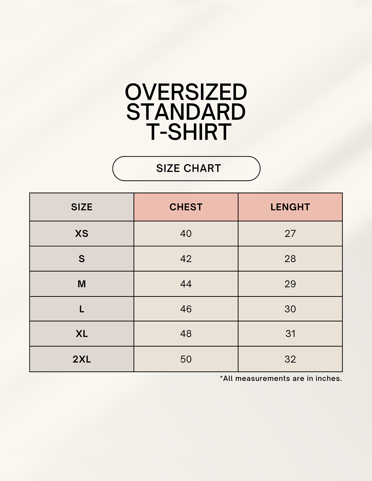 Oversized Standard T-Shirt Oversized Standard T-Shirt