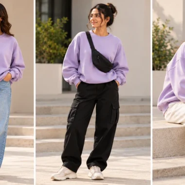 How to Style a Women’s Oversized Sweatshirt with a Skirt: 9 Outfit Ideas